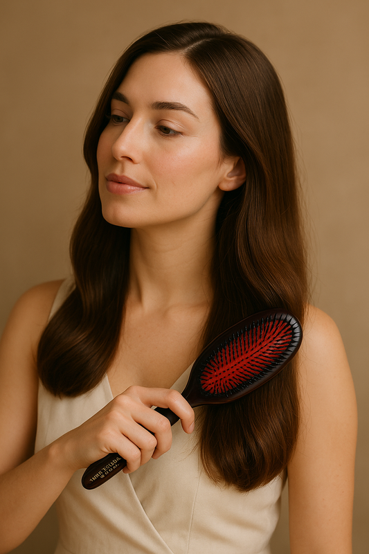 Mason Pearson B1 Extra Large Pure Boar Bristle Hair Brush - Dark Ruby